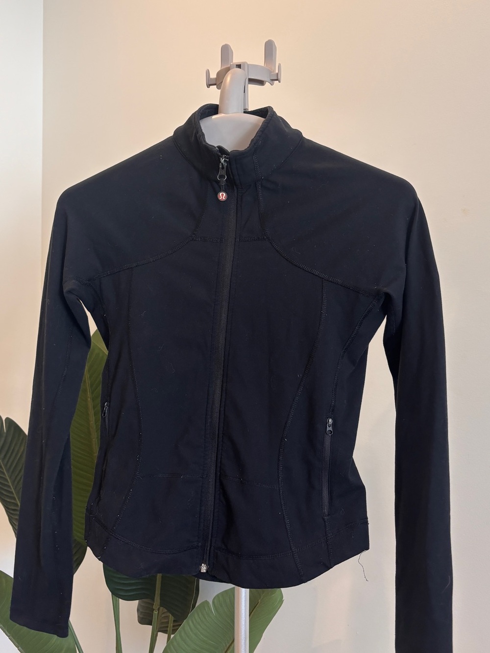 lululemon athletica Black Zip-Up Bomber Jacket